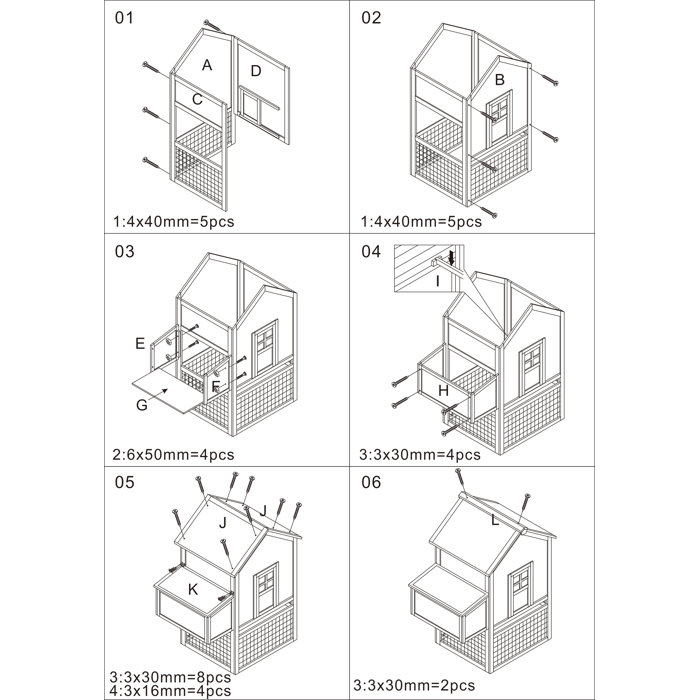 Tucker Murphy Pet™ Zebediah 12 Square Feet Chicken Coop with Chicken